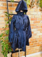 Primark Denim Płaszcz rozkloszowany trencz parka kresz wiatrówka kaptur 42