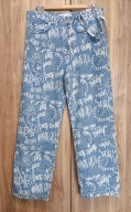 Spodnie męskie Bershka Washed Dice Baggy 44 (Washed Blue) 34