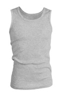 PODKOSZULEK BAWEŁNIANY MĘSKI NA RAMIĄCZKACH SZELKA SZARY PRĄŻEK XL