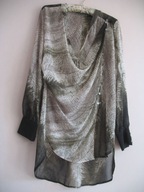 MINT VELVET TUNIKA koszula z draperią 38