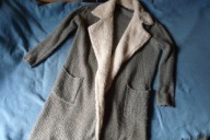 Janina ciepły miękki kardigan z kołnierzem 40