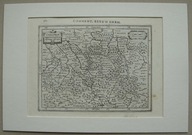 SAKSONIA, MIŚNIA, ŁUŻYCE, ZIEMIA LUBUSKA, DOLNY ŚLĄSK MAPA ok. 1632