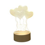 Lampka 3D LED Love Serca – Nocna Lampa dla Dzieci i Pokoju, Idealny Prezent