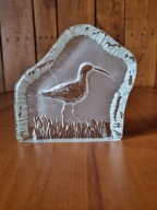 przycisk do papieru z ptakiem * Szkło * Kryształ