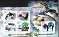 BURUNDI fauna morska Mi 2595-8 B**+bl 243 B**