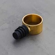 Zatyczka do butelki korek do wina Glamour loft złoty czarny ozdobny prezent