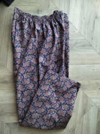 Spodnie męskie XL piżamowe domowe bawełna piżama regulowany-pas96