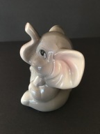 Porcelanowy słonik na szczęście sygnatura EM Exclusive Collection