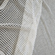 Firana żakardowa/ siatka, szer. 1,20m x wys. 1,60m, ecru,kremowy, 9x@