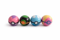 ZESTAW 4 POKEBALL 7CM POKEMONY POKEMON KULA DREAM BALL DUSK BALL