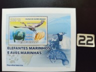 Fauna morza , słonie morskie i ptaki , Guine-Bissau MNH