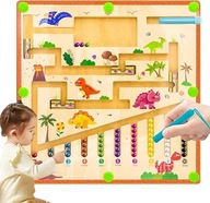 ZABAWKA MOTORYCZNA DLA DZIECI OD 2 ROKU ŻYCIA MAGNETYCZNA GRA EDUKACYJNA