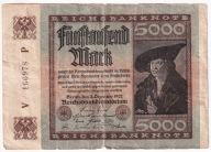 Niemcy 5000 marek 1922 r.