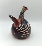 Ceramiczna ozdobna butelka - Maroko marokańska - vintage śliczna duża 23cm