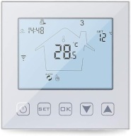 Inteligentny termostat KETOTEK WiFi ogrzewania Alexa tuya biały KTF0155C