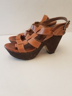 SKÓRZANE SANDAŁKI R.38 ORYGINALNE BRONX BRAZYLIA