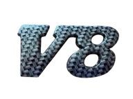V8 Emblemat – znaczek na auto, tuning logo