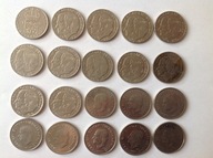 SZWECJA 20 MONET 1 KORONOWYCH 1973-2009