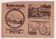 Śnieżnik Schroniska i Spalona na SKLEJCE lata 60 wymiary 102x149 mm 698E