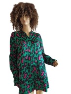 be beau dłuższa KOSZULA swobodna w panterkę 44