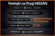 5 SZT - Naklejki ochronne na progi drzwi Nissan Qashqai X-Trail Micra