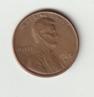 USA 1 cent 1980 D