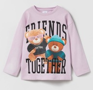 ZARA MALWA koszulka Bear Besties dziecięca 128cm