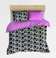 pościel z polaru 160x200 +2x70x80 zamek P 307-9 Dalmatyńczyk / wrzos