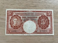 Jamajka - 5 szylingów - 1940 - rzadki