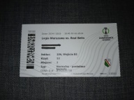 Używany bilet Legia Warszawa - Real Betis - 3.10.2024