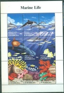 RYBY. FLORA I FAUNA MORSKA. ANTIGUA BARBUDA. Mi . Bl. A**