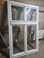 NOWE OKNO Drewniane Sosnowe Zabytkowe Czteroskrzydłowe 126x203cm Białe