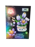 KLOCKI Elefun Flowers Collection Kwiaty w Doniczce 3D 384 el.Micro Klocki 6