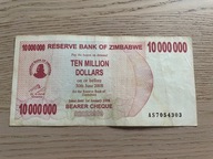 Zimbabwe - 10000000 dolarów - 2008