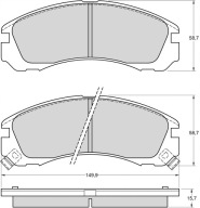 Klocki hamulcowe Mitsubishi Eclipse/Montero/shogun