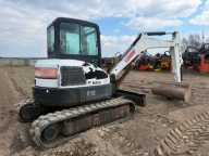 minikoparka BOBCAT E50 kabina waga 5000kg gumowe gąsienice 2011'