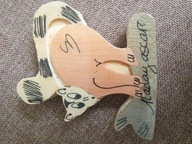 MADAGASKAR MAGNES NA LODÓWKĘ LEMUR ORYGINAŁ DREWNO AFRYKA