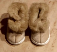 Buciki niemowlęce niechodki zimowe chrzest 11 cm