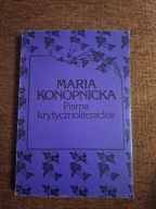 Maria Konopnicka Pisma Krytycznoliterackie