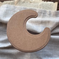 Baza kartki księżyc + wzorniki - noc gwiazdki baby shower chrzest handmade