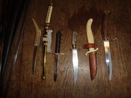 NOŻE MINIATURKI 6 SZTUK