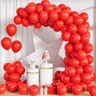 BALONY CZERWONY 100 SZTUK 25CM WALENTYNKI PREZENT URODZINY DZIEŃ KOBIET