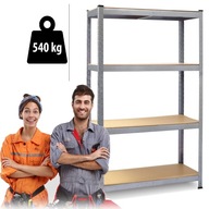 Regał magazynowy metalowy 5 półek 90x40 cm max 175 kg na półkę MOCNY