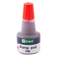 Tusz do stempli pieczątek standardowy 30ml czerwony