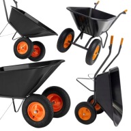 TACZKA TRANSPORTOWA OGRODOWA DWUKOŁOWA JAPONKA STALOWA WÓZEK SPAWANA MOCNA