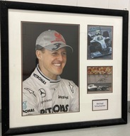 TABLICA KOLEKCJONERSKA Z OYGINALNYM AUTOGRAFEM - MICHAEL SCHUMACHER