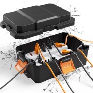 Duża Skrzynka wodoodporna na kable IP54 ochrona wtyczek Diivoo