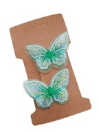 Pierwsza spinka mini spinki do włosów spineczki motylek motylki chrzest