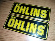 EMBLEMAT Ohlins Naklejka na lagi OHLINS 3D Alu 8x3cm 2szt BMW Triumph Gift