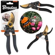 SEKATOR RĘCZNY DO GAŁĘZI KWIATÓW KRZEWÓW OGRODOWY BRADAS OSTRZE MIJAJĄCE